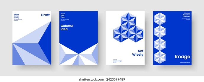 Geometrisches Berichtsdesign. Abstrakte Hintergrundvorlage. Einziger Plakatplan. Broschüre. Flyer. Buchcover. Banner. Geschäftsvorführung. Pamphlet. Newsletter. Portfolio. Notebook. Handbrief