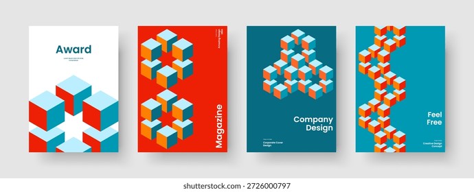 Design de relatório geométrico. Modelo de Capa de Livro Abstrata. Layout de banner moderno. Panfleto. Apresentação de negócios. Cartaz. Brochura. Histórico. Revista. Folheto informativo. Notebook. Panfleto. Boletim informativo. Diário
