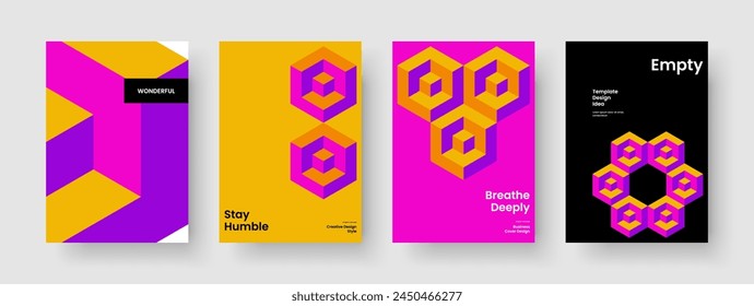 Geometric Report Design. Creative Business Presentation Template. Modern Brochure Layout. Background. Book Cover. Banner. Poster. Flyer. Advertising. Brand Identity. Notebook. Leaflet. Newsletter