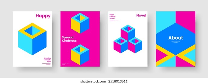Diseño de informe geométrico. Diseño de presentación de negocios creativos. Plantilla de fondo Abstractas. Cartel. Anuncio. Volante. Portada de libro. Folleto. Identidad de marca. Panfleto. Boletín informativo. Cartera. Cuaderno