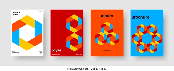 Geometric Report Design. Isolated Background Template. Creative Poster Layout. Flyer. Book Cover. Brochure. Banner. Business Presentation. Magazine. Brand Identity. Catalog. Notebook. Newsletter