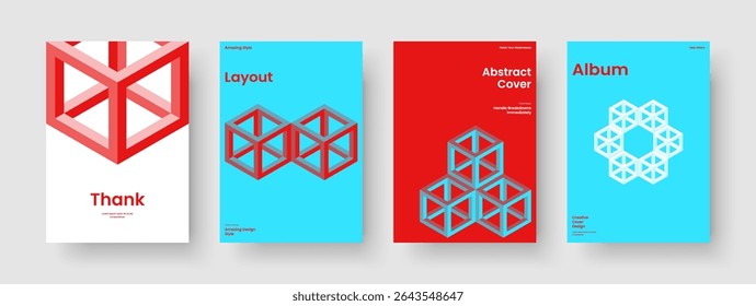 Design de relatório geométrico. Layout de banner isolado. Modelo moderno de capa de livro. Brochura. Cartaz. Histórico. Panfleto. Apresentação de negócios. Revista. Catálogo. Notebook. Publicidade. Panfleto