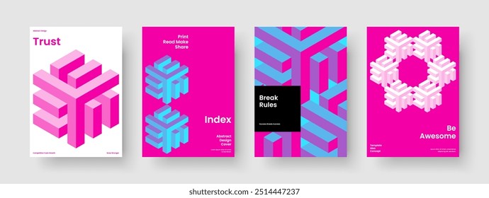 Geometric Report Design. Isolated Book Cover Layout. Creative Poster Template. Brochure. Flyer. Banner. Business Presentation. Background. Advertising. Notebook. Catalog. Pamphlet. Brand Identity