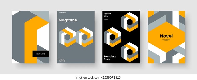 Geometric Report Design. Isolated Book Cover Template. Modern Banner Layout. Brochure. Business Presentation. Background. Flyer. Poster. Brand Identity. Advertising. Newsletter. Magazine. Leaflet