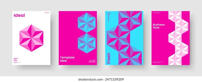 Geometric Report Design. Isolated Business Presentation Layout. Abstract Brochure Template. Poster. Banner. Book Cover. Background. Flyer. Journal. Newsletter. Brand Identity. Portfolio. Magazine