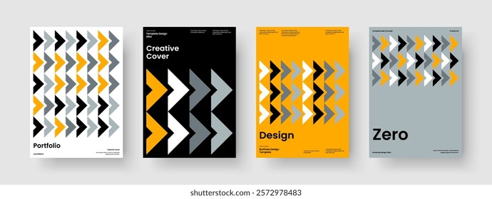 Geometric Report Design. Isolated Business Presentation Layout. Abstract Poster Template. Flyer. Book Cover. Background. Brochure. Banner. Pamphlet. Catalog. Portfolio. Newsletter. Journal. Leaflet