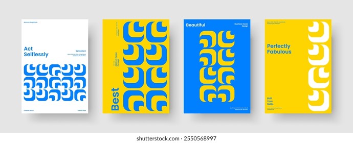 Geometrisches Berichtsdesign. Einzel-Flyer-Layout. Vorlage für kreatives Buchcover. Poster. Hintergrund. Banner. Broschüre. Geschäftspräsentation. Newsletter. Katalog. Packungsbeilage. Handzettel Erfassung Broschüre