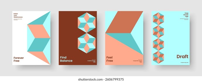 Geometric Report Design. Modern Flyer Layout. Isolated Brochure Template. Background. Poster. Book Cover. Business Presentation. Banner. Magazine. Newsletter. Pamphlet. Leaflet. Journal. Notebook