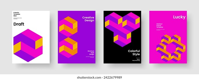Geometric Report Layout. Abstract Book Cover Design. Creative Flyer Template. Brochure. Poster. Business Presentation. Banner. Background. Portfolio. Newsletter. Journal. Brand Identity. Handbill