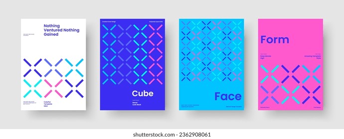 Geometric Report Layout. Abstract Brochure Design. Modern Business Presentation Template. Poster. Banner. Book Cover. Flyer. Background. Handbill. Brand Identity. Catalog. Advertising. Leaflet