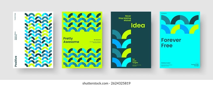 Geometrisches Berichtslayout. Abstrakte Flyer-Vorlage. Design kreativer Geschäftspräsentationen. Hintergrund. Buchumschlag. Broschüre. Banner. Poster. Handzettel Markenidentität. Katalog. Notebook. Portfolio