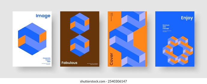 Geometric Report Layout. Abstract Poster Design. Creative Book Cover Template. Business Presentation. Flyer. Background. Banner. Brochure. Pamphlet. Catalog. Journal. Newsletter. Leaflet