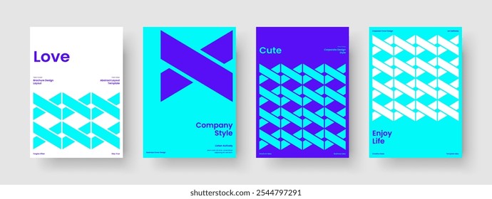 Geometric Report Layout. Creative Background Design. Modern Banner Template. Business Presentation. Brochure. Book Cover. Flyer. Poster. Portfolio. Pamphlet. Leaflet. Magazine. Advertising