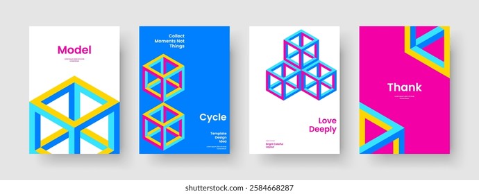 Geometric Report Layout. Creative Book Cover Design. Isolated Brochure Template. Business Presentation. Flyer. Background. Poster. Banner. Newsletter. Magazine. Pamphlet. Notebook. Portfolio