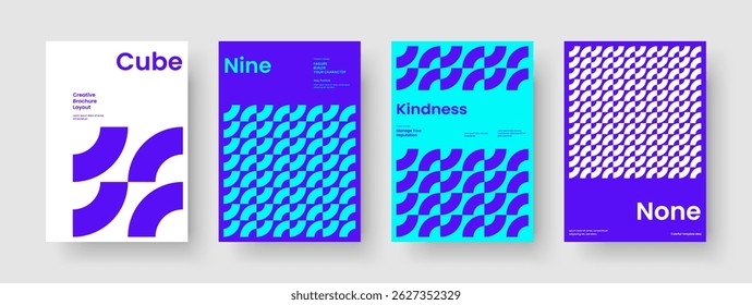 Geometric Report Layout. Creative Book Cover Design. Isolated Brochure Template. Background. Business Presentation. Poster. Flyer. Banner. Leaflet. Portfolio. Notebook. Advertising. Newsletter