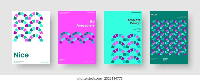 Geometric Report Layout. Creative Brochure Design. Abstract Background Template. Banner. Flyer. Business Presentation. Poster. Book Cover. Magazine. Handbill. Brand Identity. Journal. Leaflet