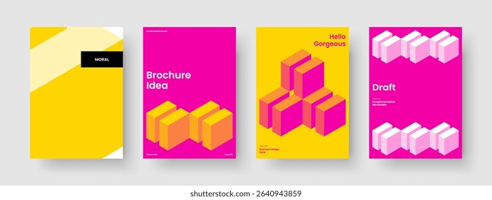 Geometric Report Layout. Creative Business Presentation Template. Modern Flyer Design. Brochure. Banner. Background. Book Cover. Poster. Leaflet. Magazine. Pamphlet. Portfolio. Journal. Handbill