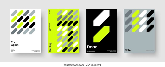 Geometrisches Berichtslayout. Isolierte Hintergrundgestaltung. Vorlage für moderne Buchumschläge. Geschäftspräsentation. Banner. Broschüre. Flyer. Poster. Werbung. Packungsbeilage. Portfolio. Erfassung Newsletter