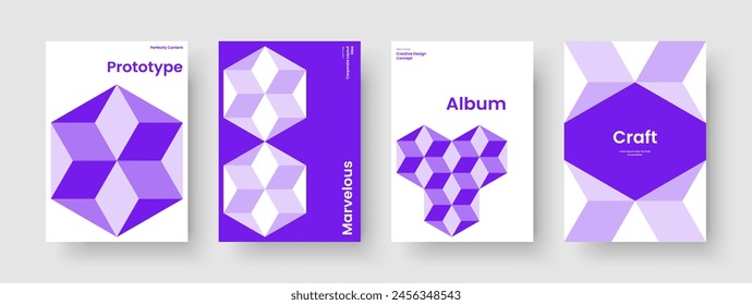 Geometric Report Layout. Isolated Brochure Template. Modern Book Cover Design. Flyer. Banner. Background. Business Presentation. Poster. Catalog. Handbill. Journal. Portfolio. Advertising