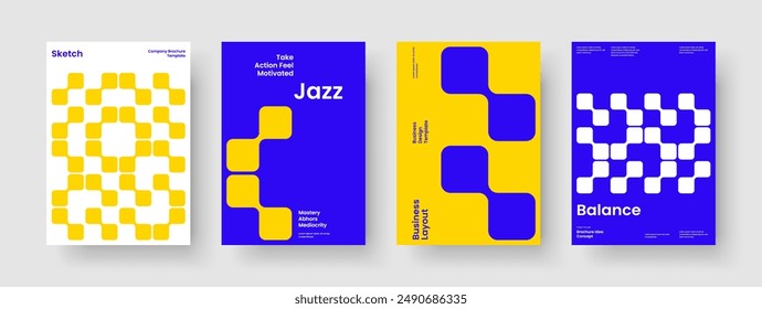Geometric Report Layout. Isolated Flyer Template. Abstract Brochure Design. Banner. Book Cover. Poster. Business Presentation. Background. Portfolio. Brand Identity. Notebook. Handbill. Advertising