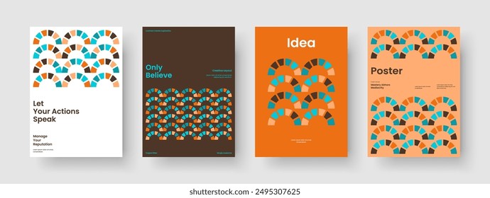 Geometric Report Layout. Modern Poster Design. Isolated Background Template. Book Cover. Banner. Flyer. Business Presentation. Brochure. Notebook. Magazine. Newsletter. Catalog. Journal