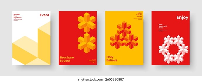 Geometric Report Template. Abstract Banner Layout. Modern Brochure Design. Flyer. Background. Poster. Business Presentation. Book Cover. Newsletter. Catalog. Brand Identity. Pamphlet. Magazine