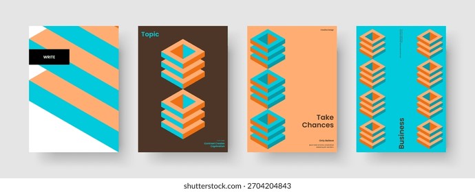 Modelo de relatório geométrico. Design de banner criativo. Disposição Abstrata Da Capa Do Livro. Brochura. Panfleto. Cartaz. Histórico. Apresentação de negócios. Panfleto. Diário. Conhecimento manual. Notebook. Publicidade