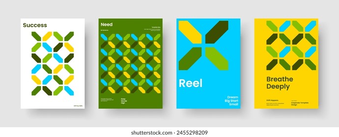 Geometric Report Template. Isolated Background Layout. Creative Banner Design. Flyer. Brochure. Business Presentation. Poster. Book Cover. Journal. Newsletter. Pamphlet. Notebook. Leaflet