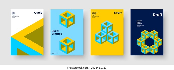 Geometric Report Template. Isolated Banner Layout. Modern Poster Design. Flyer. Background. Business Presentation. Brochure. Book Cover. Pamphlet. Newsletter. Brand Identity. Notebook. Portfolio