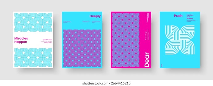 Modelo de relatório geométrico. Design de folheto isolado. Layout de Panfleto Moderno. Apresentação de negócios. Faixa. Cartaz. Capa de Livro. Histórico. Catálogo. Identidade da marca. Panfleto. Conhecimento manual. Diário