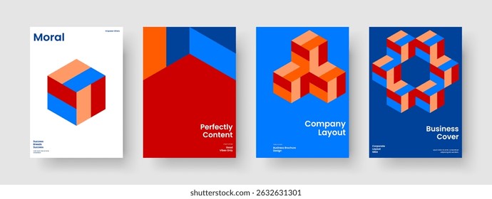 Geometric Report Template. Isolated Business Presentation Layout. Modern Flyer Design. Brochure. Poster. Background. Book Cover. Banner. Pamphlet. Catalog. Journal. Handbill. Leaflet. Advertising