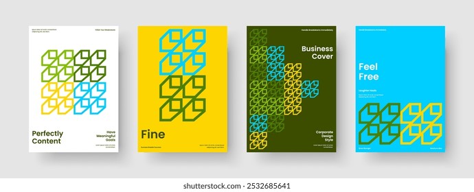 Modelo de relatório geométrico. Design moderno de pôster. Layout Isolado De Apresentação Comercial. Histórico. Faixa. Capa de Livro. Brochura. Panfleto. Revista. Boletim informativo. Panfleto. Folheto informativo. Publicidade