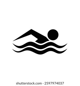 
A geometric representation of a swimmer’s arm cutting through water