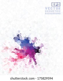 Geometric retro background