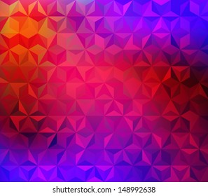 Geometric retro background - vector illustration