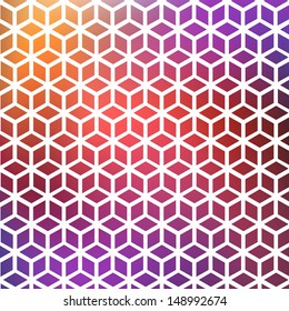 Geometric retro background - vector illustration