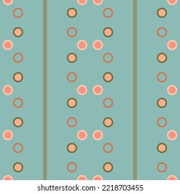 Geometric  retro of circle pattern.
Sealmess vector element.