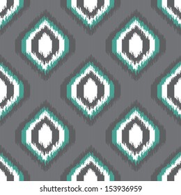 Geometric retro ikat tribal seamless pattern in indian style for web design or home decor