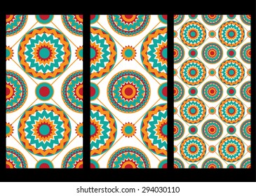 Geometric retro pattern design for background or wallpaper. 