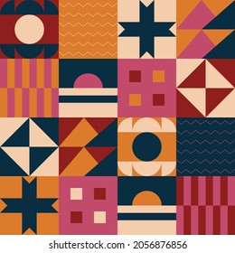 Geometric retro seamless pattern cover design vector eps 10 for wallpaper, wrapping paper, textile printing, poster, and more
