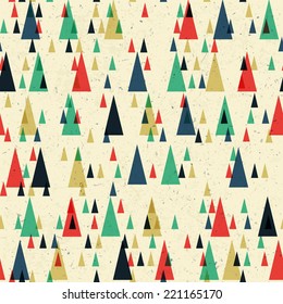 Geometric retro seamless pattern. Vector
