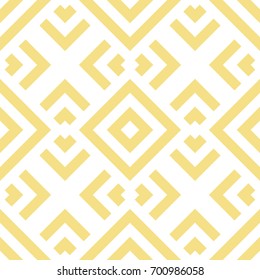 Geometric Retro Seamless Yellow Abstract Ethnic Pattern Vector Background for flyers, postcards, web, editorial, scrapbook