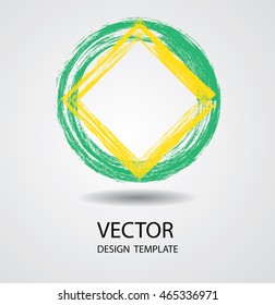 Geometric Retro Shape. Grunge Banners, Insignias,Logos,Icons,Labels and Badges.