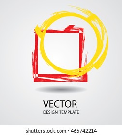 Geometric Retro Shape. Grunge Banners, Insignias,Logos,Icons,Labels and Badges.