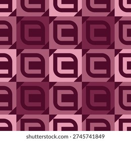 Geometric Retro Style Leaf Shape Repetitive Pattern Background