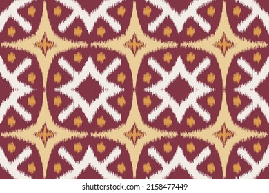 Geometric  Rhombus  chevron zigzag vector seamless kilim ikat pattern with grunge texture 