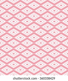 geometric rhombus pattern background with pink tone.vector