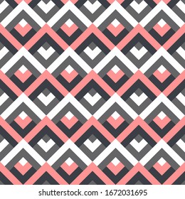 Geometric Rhombus Pattern. Retro seamless Artwork. Vector EPS 10.