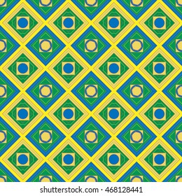 geometric Rhombus seamless pattern, Background design. Modern stylish abstract texture. Template for prints, textile, wrapping and decoration, wallpaper.