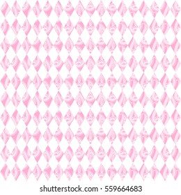Geometric rhombus seamless pattern on white background. Vector illustration.